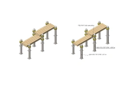 Horizontal Gymnastics Bench for Push-Ups AKS-74