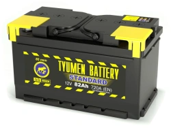 Lead-Acid Starter Battery for Vehicles - TYUMEN BATTERY 6СТ-82LR STANDARD