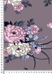 Melange Knit Fabric (PE-47.5%, Cotton-47.5%, PU-5%) for Apparel