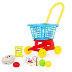 Supermarket Toy Cart #1 with Food Set #2 (Mesh Bag), SKU 67890