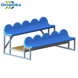 10-Seat Spectator Stand for Events - Metal Structure