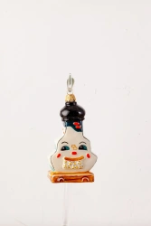 Handcrafted Glass Christmas Ornament "Stove