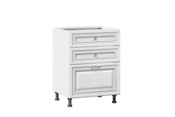 Kitchen Cabinet with 3 Drawers, Model LD.270140.000 (White)