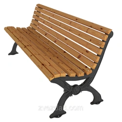 Anapa CK-7-1 Bench - 1.5m Long, Cast Iron Frame
