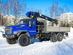 Hydraulic Crane Loader Vehicle KMA on Ural 4320 Base U0K01N-4L120