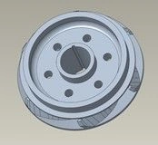 Working Wheel for Support Apparatus, Compression, DN1750, ARZ Type, 0.68-inch Shaft