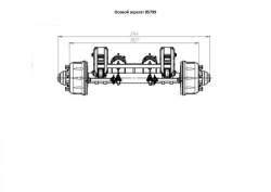 Tonnar Model 85799 Axle Unit for Semi-Trailers