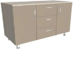 Medical Cabinet with Two Doors and Drawers KSTTm 2-04