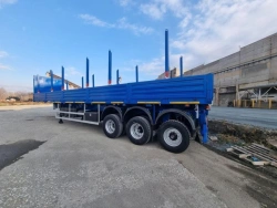 Metal Platform Semi-Trailer for Safe Transport of Cargo and Containers POLITRANS 94171-031