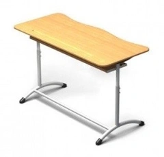 Adjustable Two-Seater Desk for Educational Institutions, Model PE-DP5-7