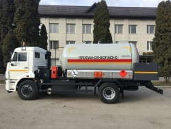 Liquefied Hydrocarbon Gas Transport and Storage Tank, Type 751012 on KAMAZ 43253 Chassis
