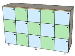 Personal Item Storage Cabinet with Custom Options