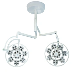 Surgical Ceiling Light with Emergency Power Supply, Adjustable Dual Block "EMALED 500/500 LT