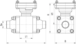 Steel Ball Valve for Pipeline Separation and Connection AТЭК.491284.150