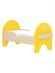 Children's bed 1200 Yellow
