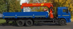 KAMAZ-65117 Truck with Crane Model 336947 for Cargo Transport