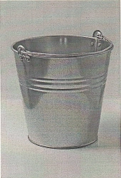 Galvanized Bucket 7L with Riveted Handles