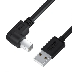 USB 2.0 Printer Cable with Angled Connector, Model GCR-UPC3ML