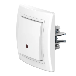 Caduceus Aling Prestige One-Gang Cross Switch with Indicator 10AX, 250V~