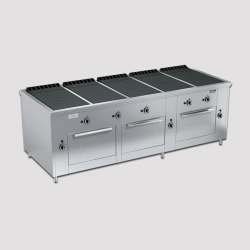 Professional Gas Stove with Closed Flame PRG-IIA-5C 3DSh "Maxi