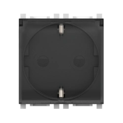 CADUCEUS ALING Experience Hidden Socket with Grounding and Shutter, 16A, 2M