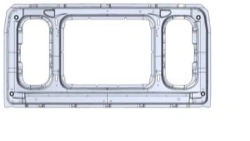 Central Roof Frame for Vehicles A9606512501