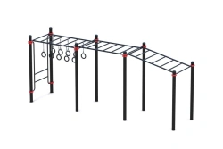 Adjustable Height Monkey Bars with Accessory Options