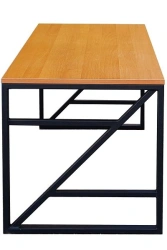 ALEX-Loft Table with Metal Frame
