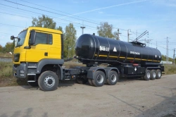 Round Tank Semi-Trailer for Transporting Oil Products Model PPC-3/6-3/12-23, Modification 91250A-0000010