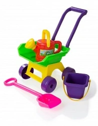 Summer Gardening Set N7 - Includes Cart, Shovel, Bucket, and Watering Can