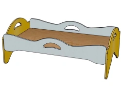 Plywood Curved Bed for Children - Model K03