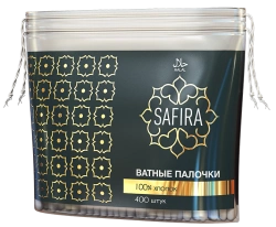 100% Cotton Swabs for Hygiene and Cosmetic Use SAFIRA