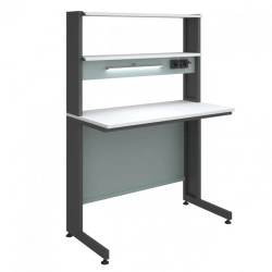 High Laboratory Table with Overhead Unit 1