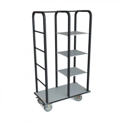 Aluminum Wardrobe Trolley with 3 Shelves
