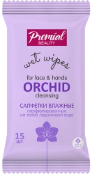 Universal Moist Cleansing Wipes with Orchid Aroma for Gentle Skin Care - PREMIAL