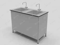 Laboratory Wash Table Double Sink Series SM