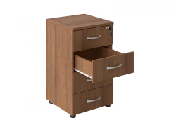 Side Cabinet with Storage Compartment and Lockable Drawers