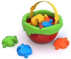 Floor Mosaic with 14 Pieces in a Bucket