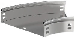 Smooth 45° Cable Tray Turn, Model CPG01-0-45-050-300 ESCA