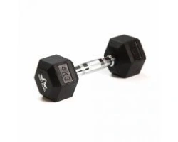 Hexagonal Rubber Coated Dumbbell 4 kg