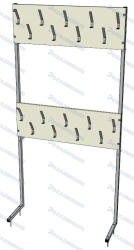 Floor Stand Hanger B3 400-2500x150-800x1200-2500mm