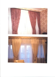 Custom Fabric Curtains with Tape Top Attachment