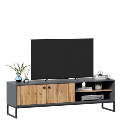 Loft TV Stand in Oak Votan/Onyx Gray - Model LD.689030.000