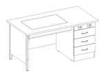 Light Table with Cabinet 1500x800x750 mm (Illumination Area 750x450 mm)