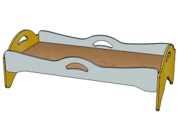 Plywood Curved Bed for Kindergarten K04