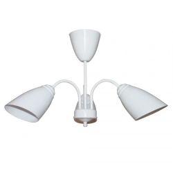 Modern Ceiling Light Fixture "Meri" 231 R White (P0475) NSB 01-3x60-151 E27 GU