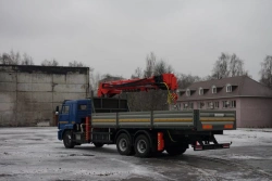 Special Vehicle with Hydraulic Loading Crane KMA on KAMAZ 65117 Base 64K03G-LA