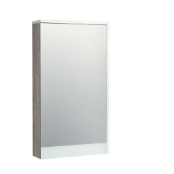 Elegant Aquaton Emma White and Navarra Oak Mirror Cabinet