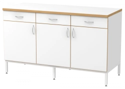 Standard Folding Table 1500 with 3 Drawers and 3 Doors