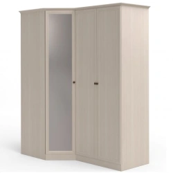 Corner Wardrobe "Camilla" FU5-01.T8L with Mirror and 2 Doors